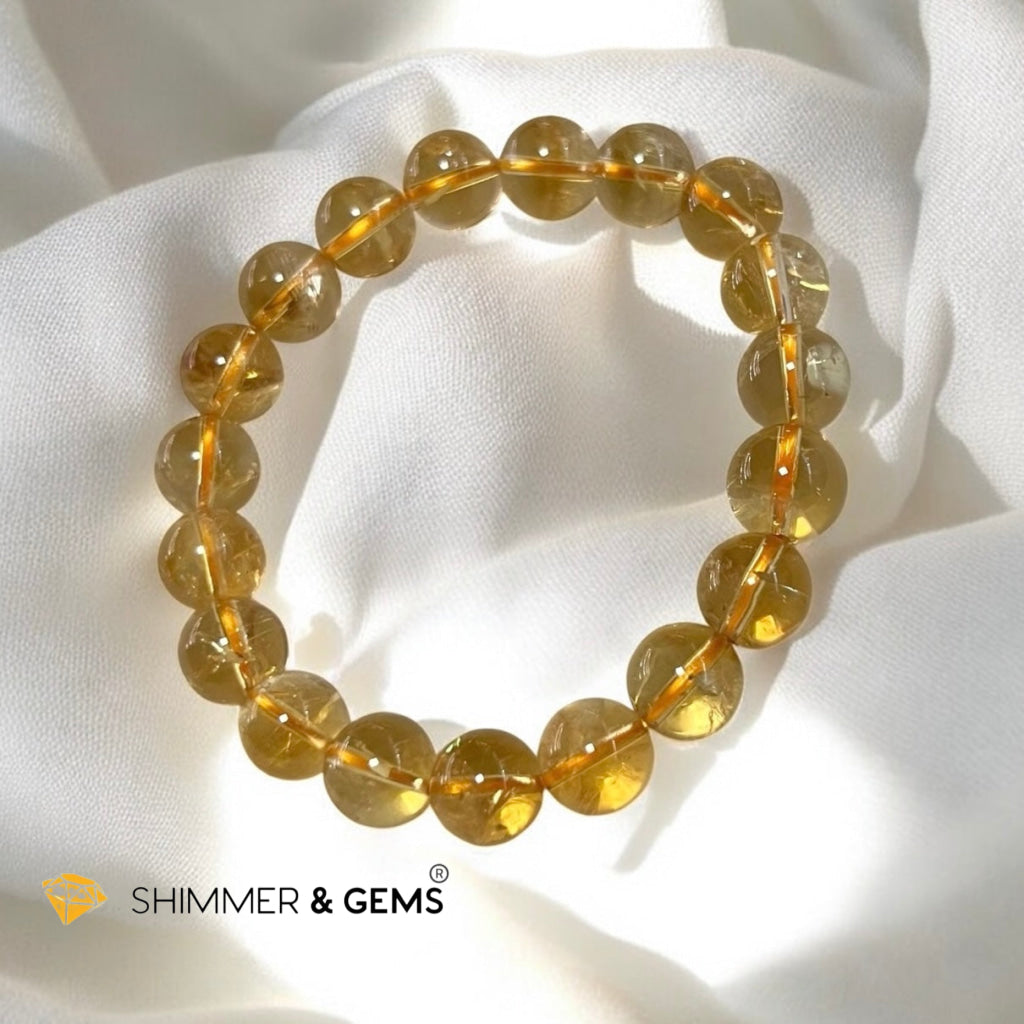 Citrine 10mm Bracelet (Radiant Prosperity)AAAA grade, pre-coded, attuned
