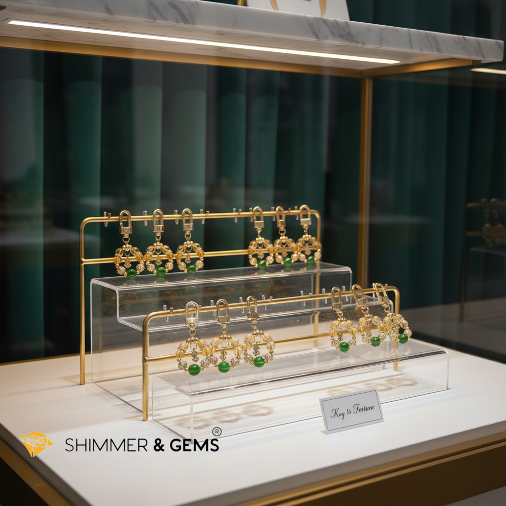 Citrine & Aventurine Lotus Wealth Bag Charm by Audrey