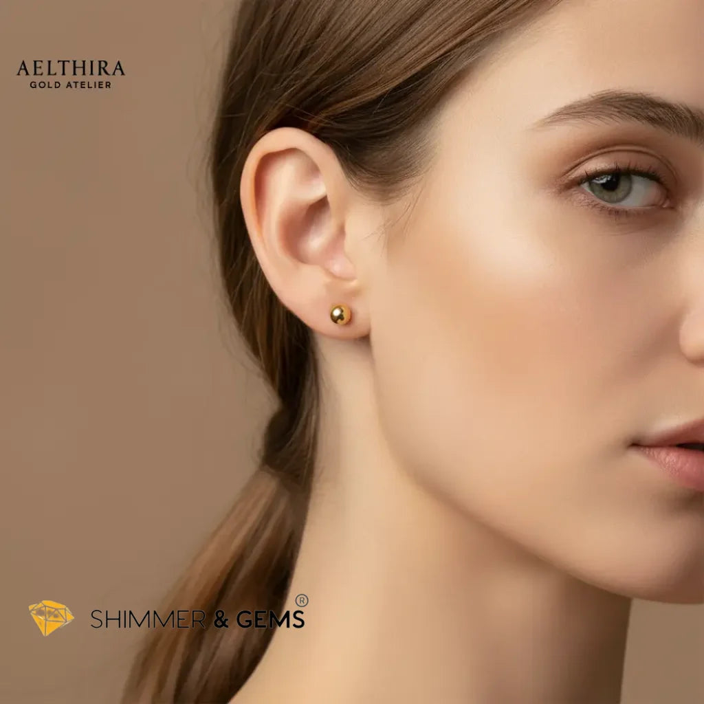 Classic Ball Stud 14K Gold Filled Earrings (4mm) 4mm Earrings