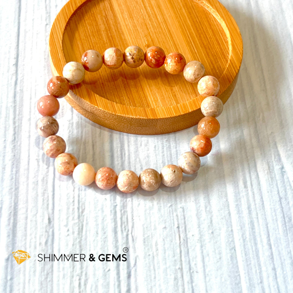 Coral (Natural) 8Mm Bracelet