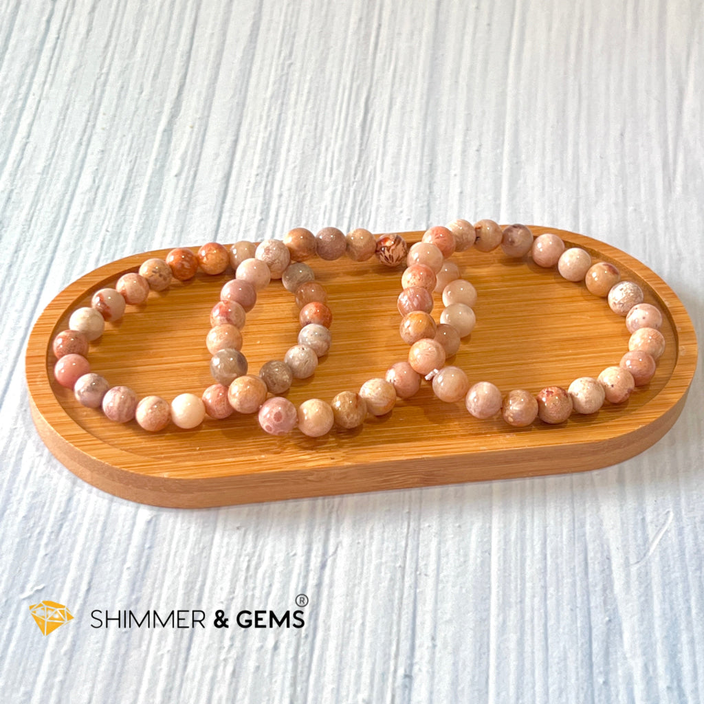 Coral (Natural) 8Mm Bracelet