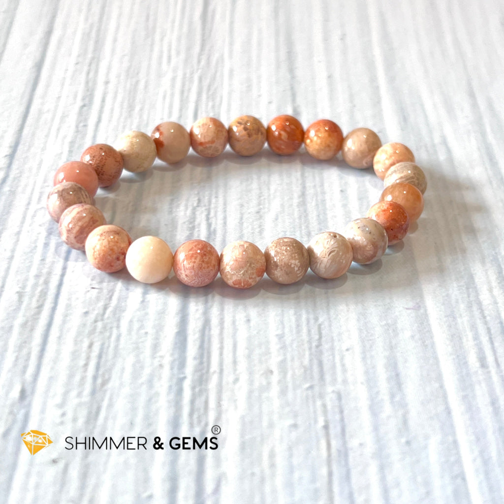 Coral (Natural) 8Mm Bracelet