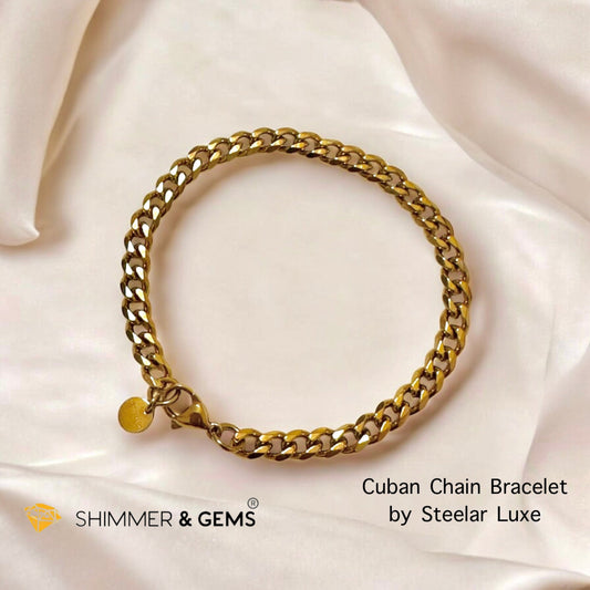 Cuban Chain 5mm Bracelet – Steelar Luxe Collection (Stainless Steel)