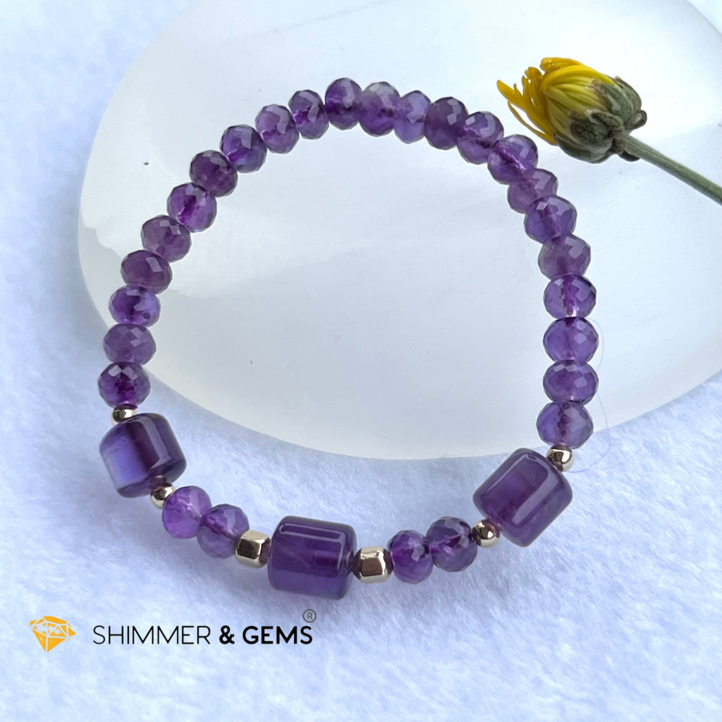 Elegance Amethyst Bracelet (Success & Focus) 5.5 Bracelets