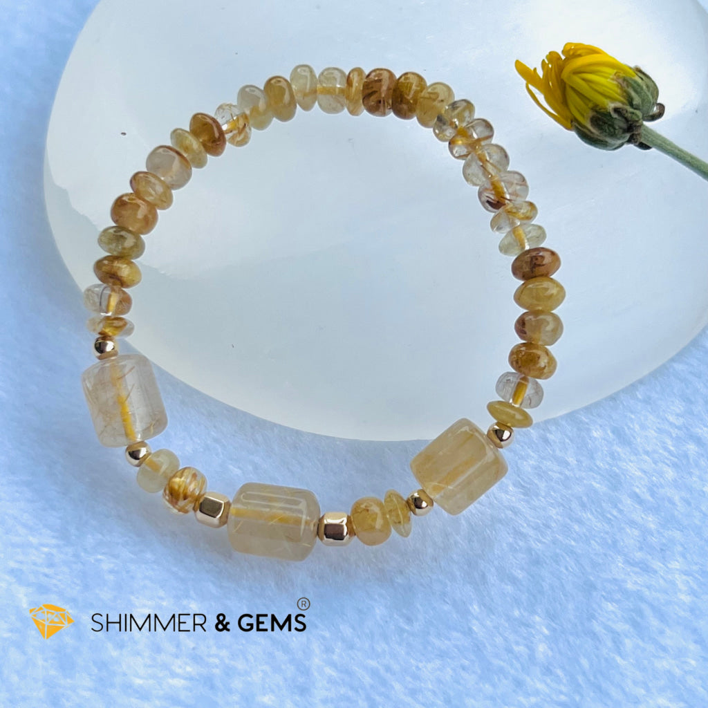 Elegance Golden Rutilated Bracelet (Good Luck) 5.5 Bracelets