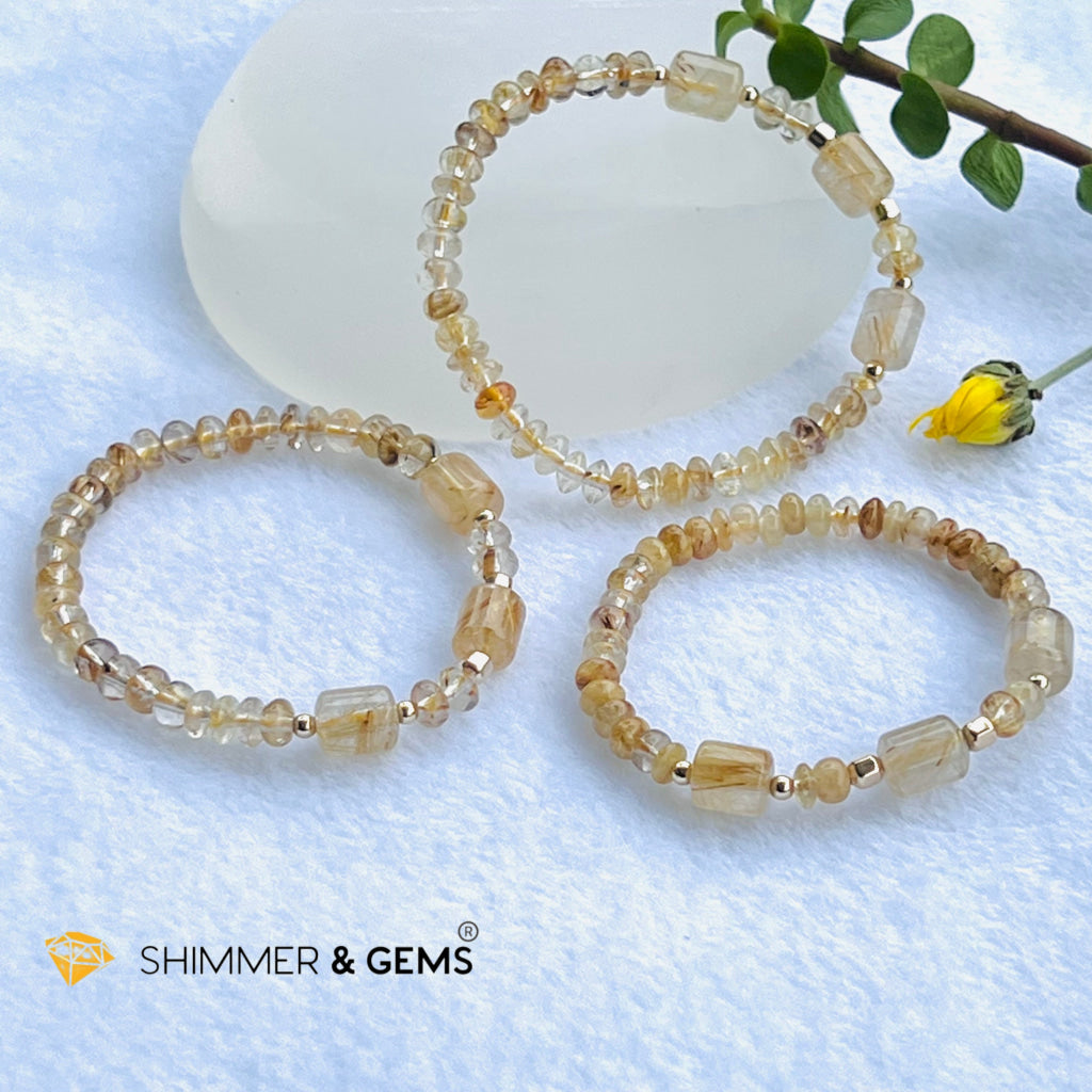 Elegance Golden Rutilated Bracelet (Good Luck) Bracelets