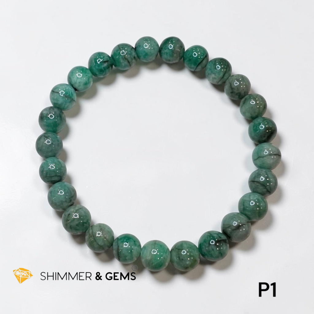 Emerald Premium AAAA 6mm Bracelet (Second Luckiest Stone in the World)