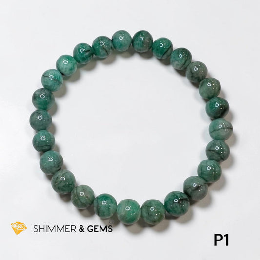 Emerald Premium AAAA 6mm Bracelet (Second Luckiest Stone in the World)