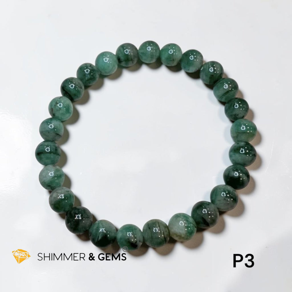 Emerald Premium AAAA 6mm Bracelet (Second Luckiest Stone in the World)