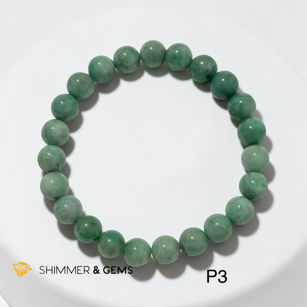 Emerald Premium AAAA 8mm Bracelet (Second Luckiest Stone in the World)