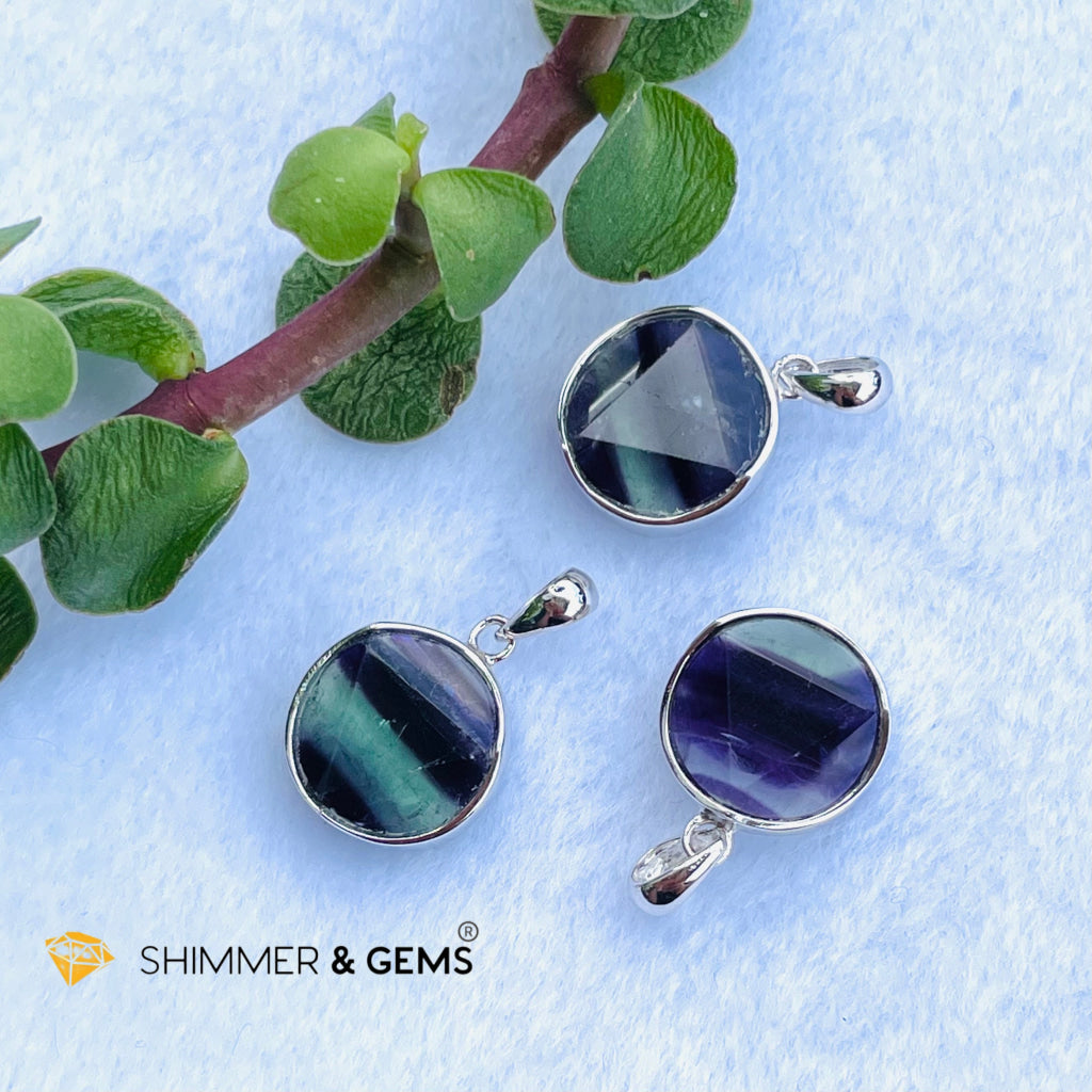 Star Of David Fluorite 12Mm Pendants 925 Silver (Immune Booster) Charms &