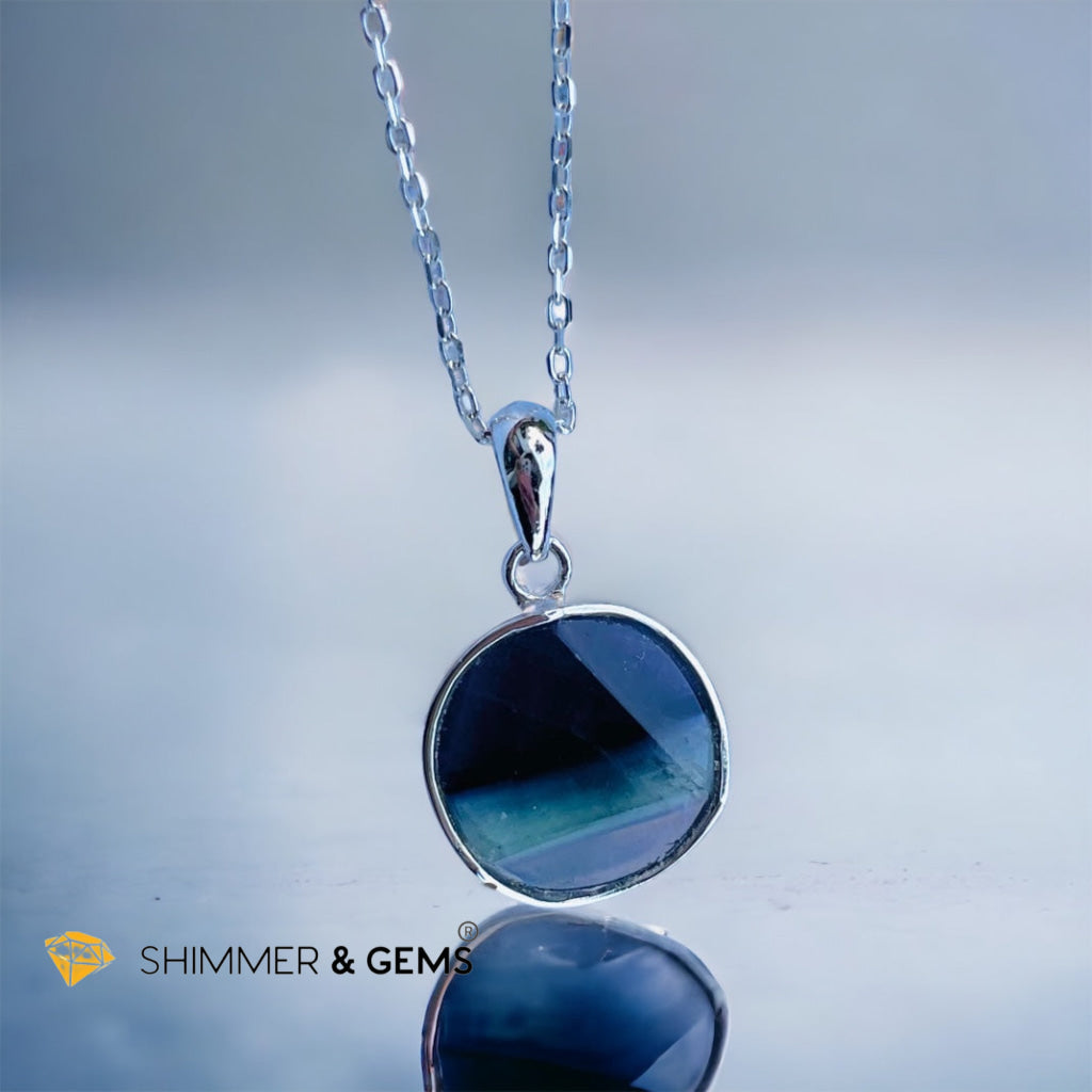 Fluorite Star of David Pendant 925 Silver (Immune Booster)