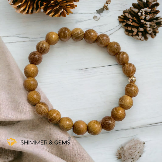 Golden Sandalwood 8mm Bracelet (Mexico)