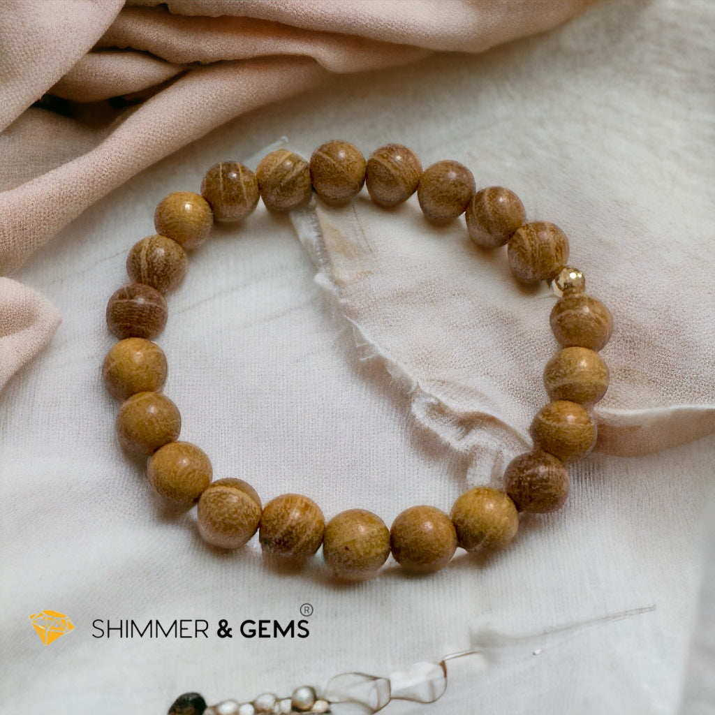 Golden Sandalwood 8mm Bracelet (Mexico)
