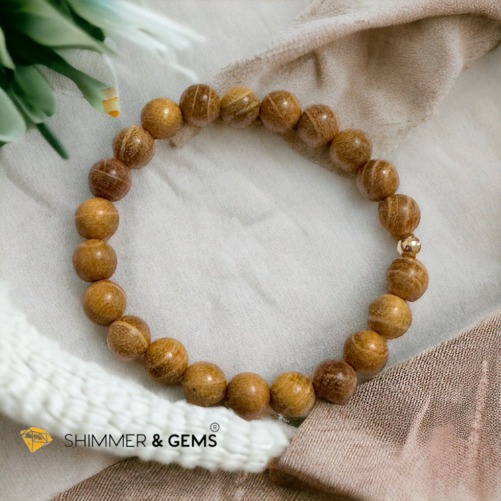 Golden Sandalwood 8mm Bracelet (Mexico)