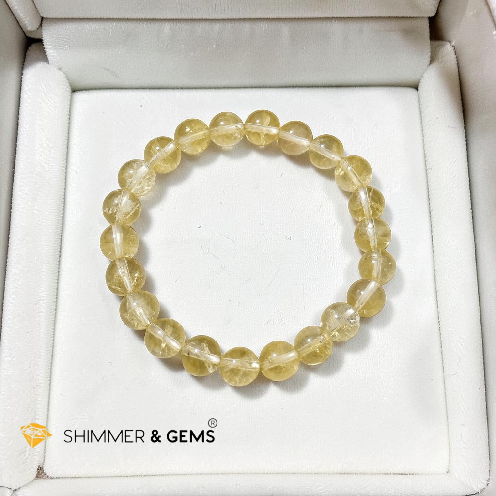Golden Yellow Azeztulite 8mm Bracelet (30% OFF) Personal Power & Luck