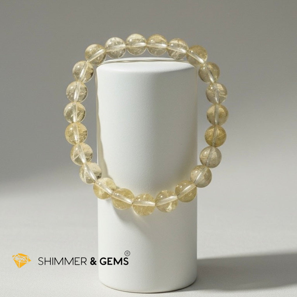 Golden Yellow Azeztulite 8mm Bracelet (30% OFF) Personal Power & Luck