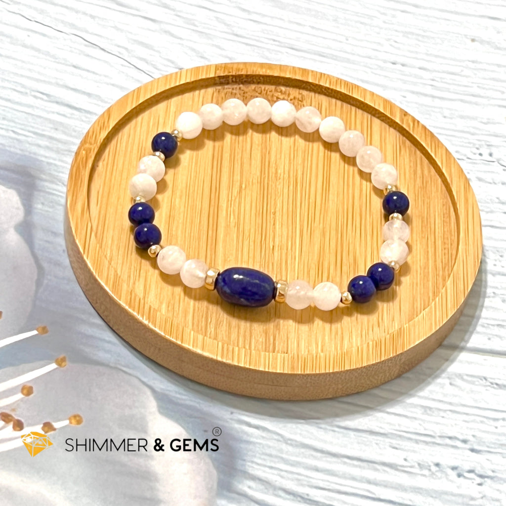 Good Energy Talisman Bracelet (Moonstone & Lapis Lazuli) Bracelets