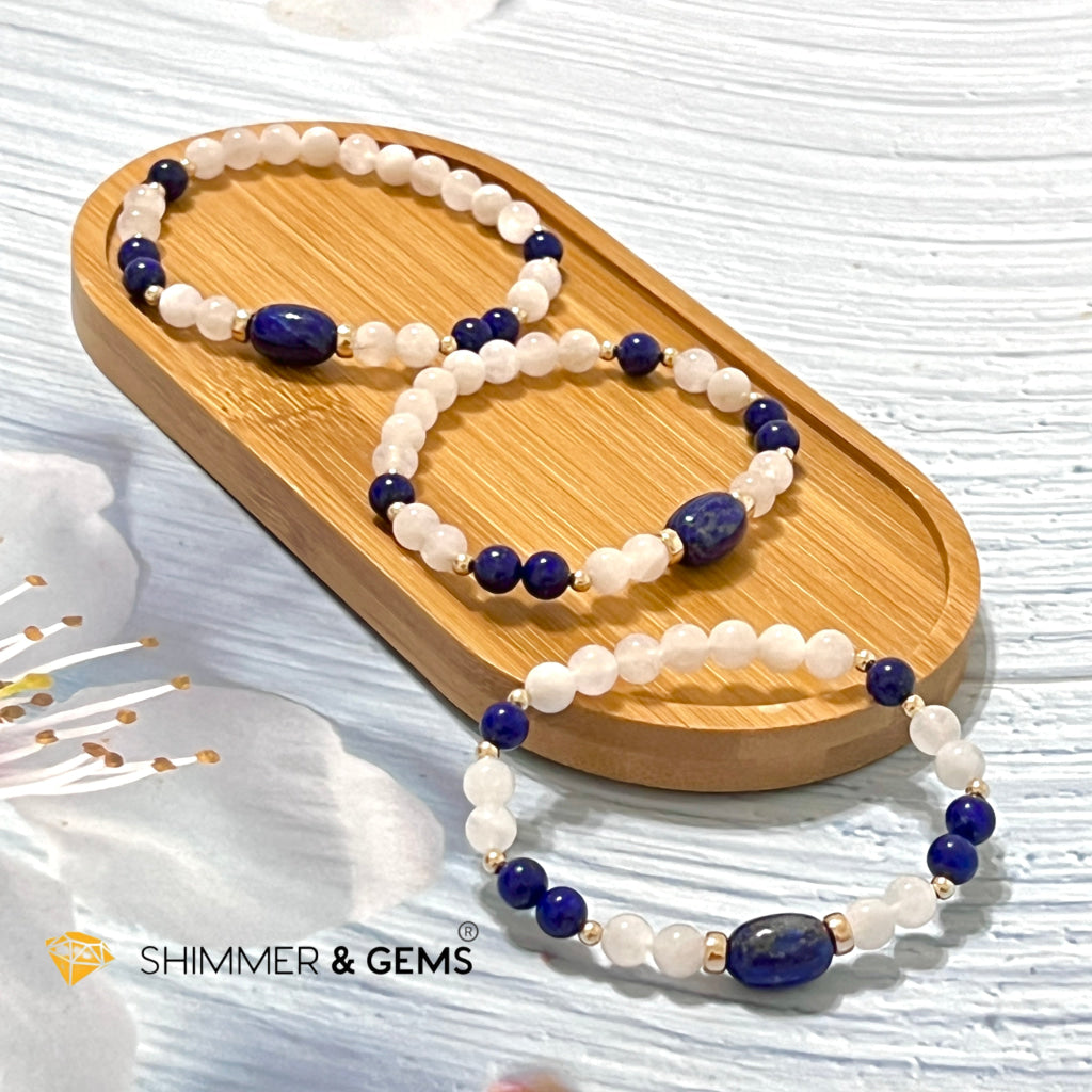 Good Energy Talisman Bracelet (Moonstone & Lapis Lazuli) Bracelets