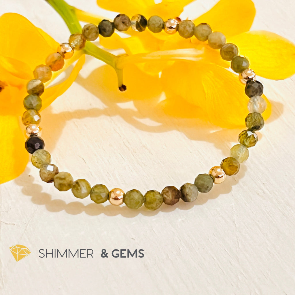Green Garnet (Tsavorite) Healing Bracelet 4Mm