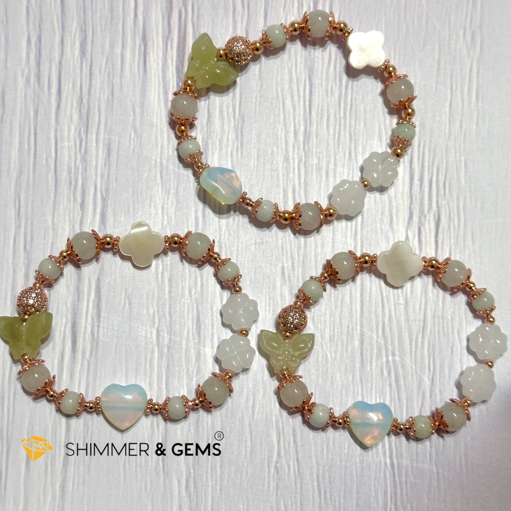 Green Jadeite Crystal Fairy Bracelet (Make A Wish!)