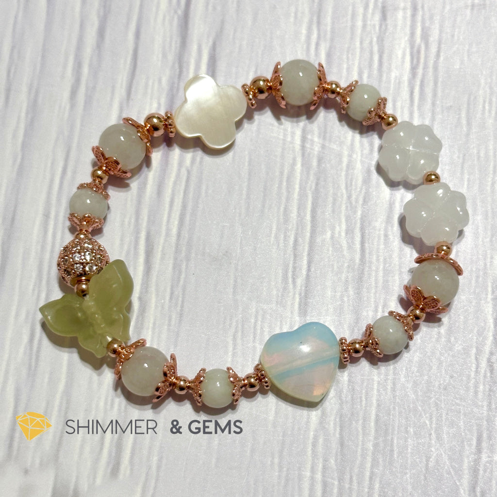 Green Jadeite Crystal Fairy Bracelet (Make A Wish!)