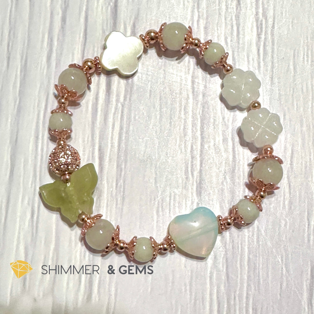 Green Jadeite Crystal Fairy Bracelet (Make A Wish!)