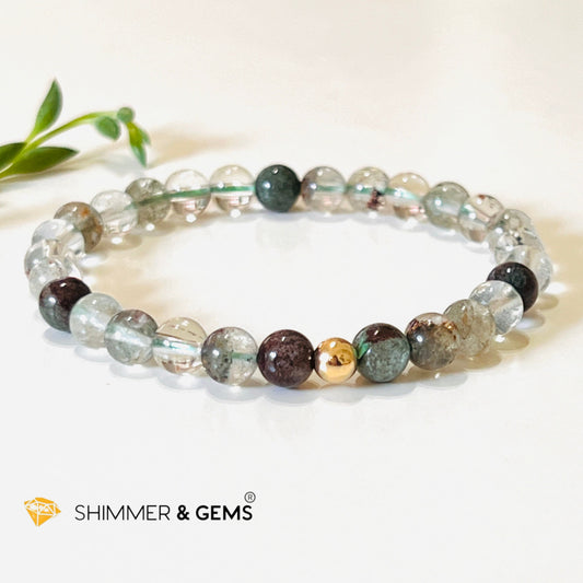 Green Phantom 6Mm Healing Bracelet ( 5.5 Bracelets