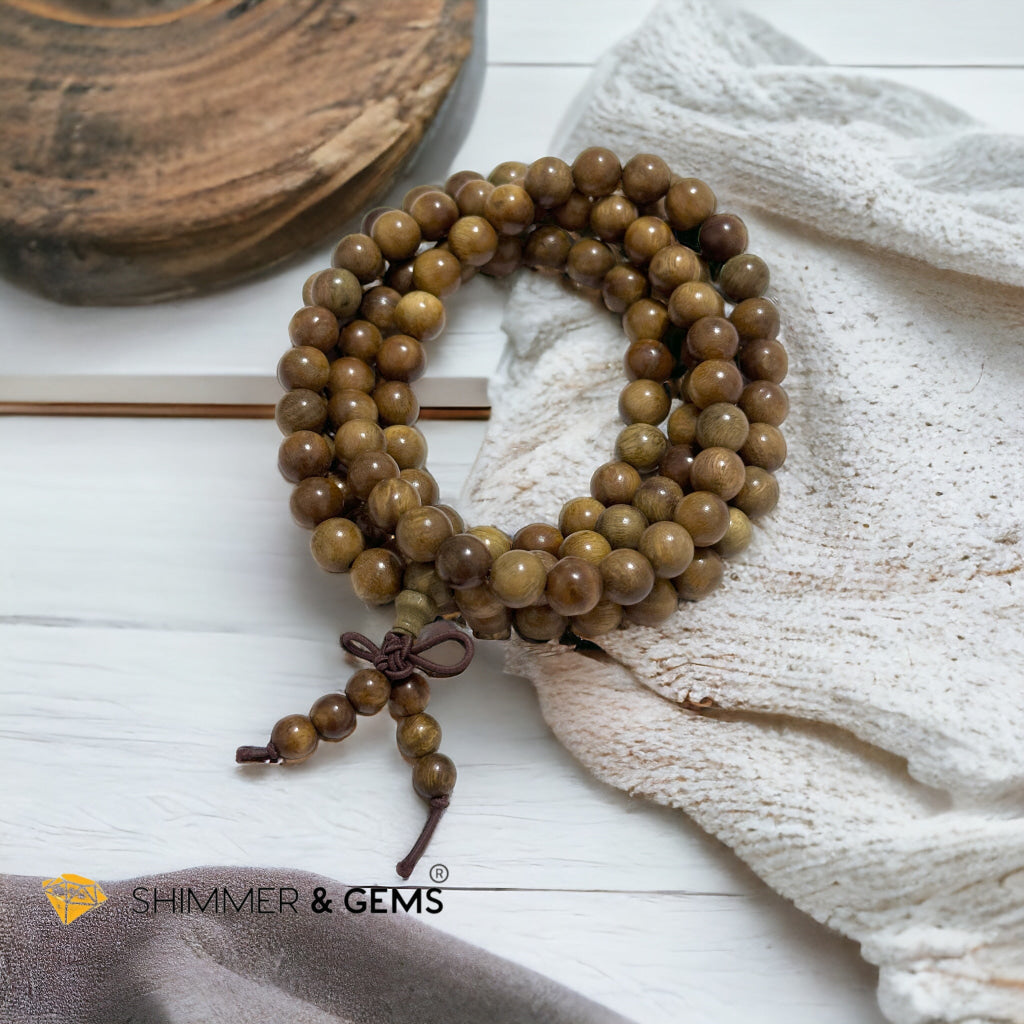 Green Rosewood 108 Mala Beads (Argentina)