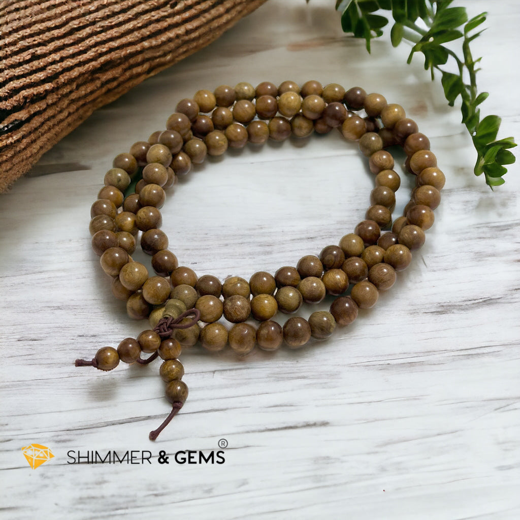 Green Rosewood 108 Mala Beads (Argentina)