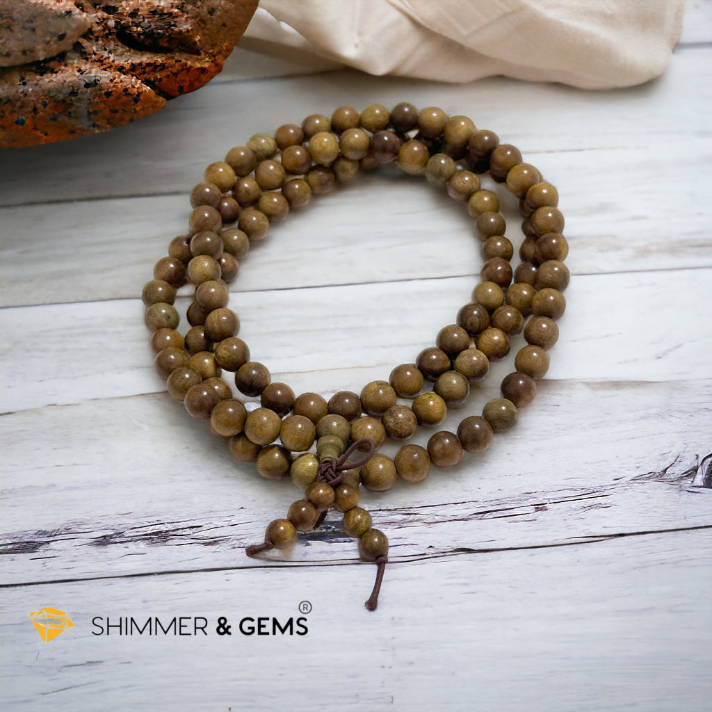 Green Rosewood 108 Mala Beads (Argentina)