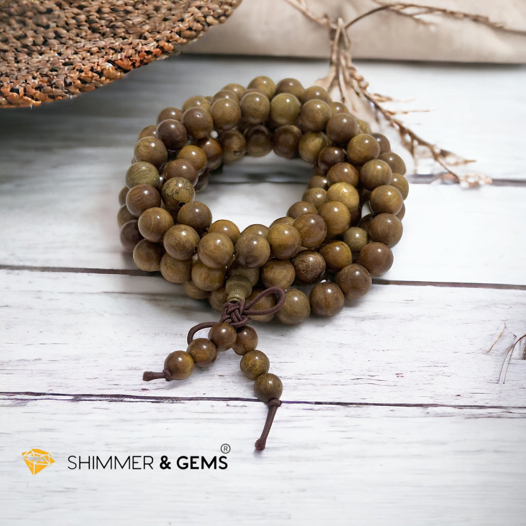 Green Rosewood 108 Mala Beads (Argentina)