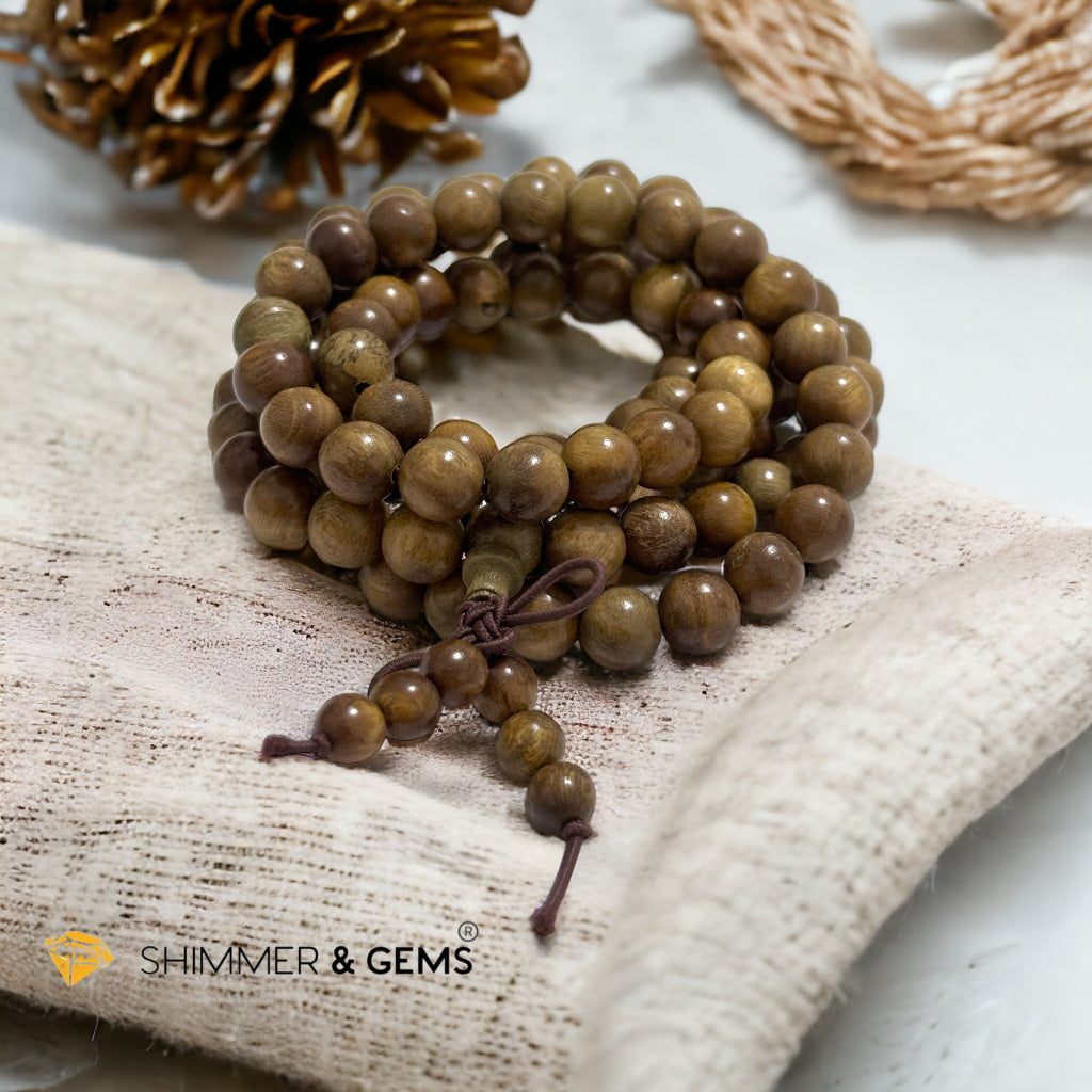 Green Rosewood 108 Mala Beads (Argentina)