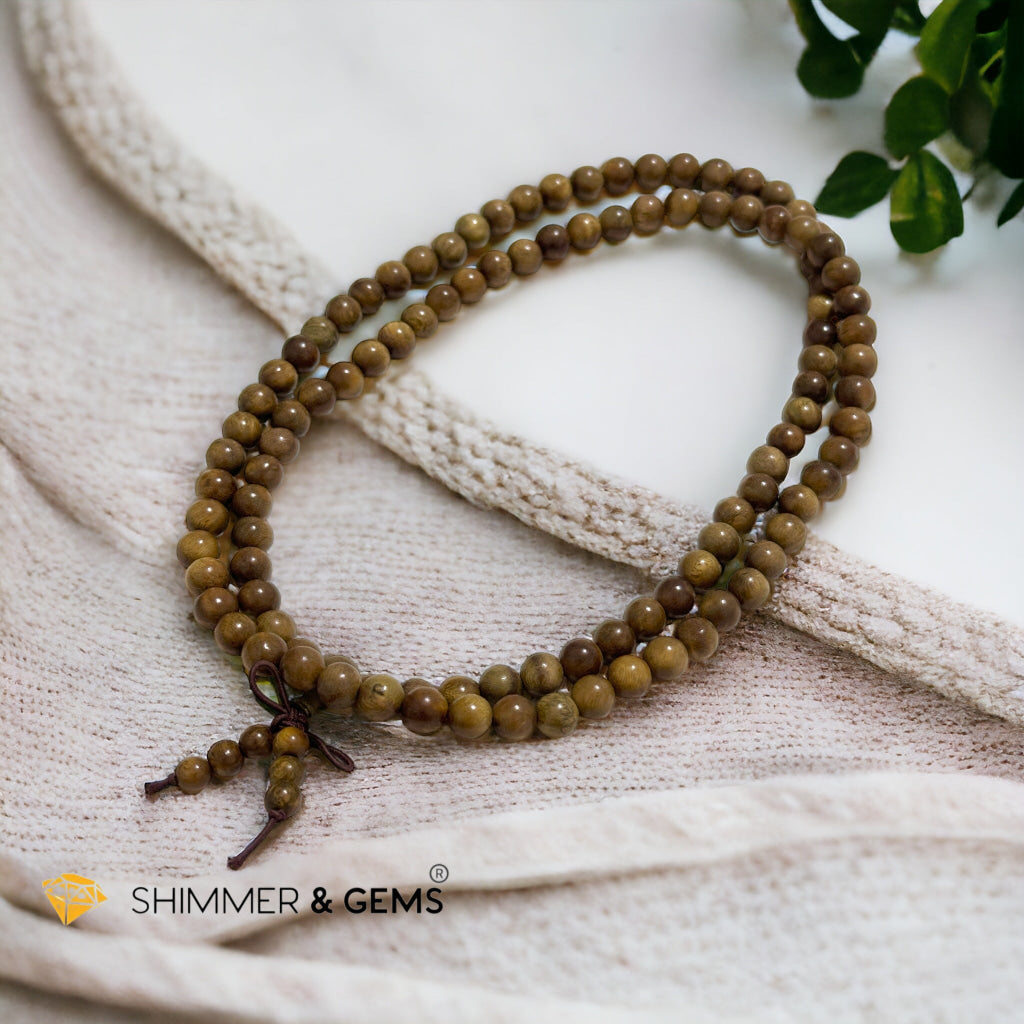 Green Rosewood 108 Mala Beads (Argentina)