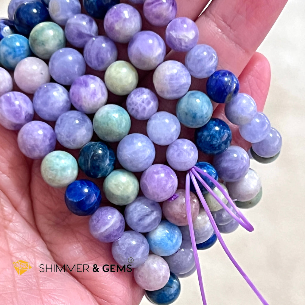 Hackmanite Bracelet (Pakistan)Very Rare! 6.5 (10Mm)