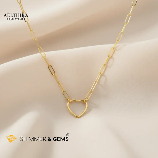Heart Link 14k Gold Filled Necklace (19”) 19” Necklace