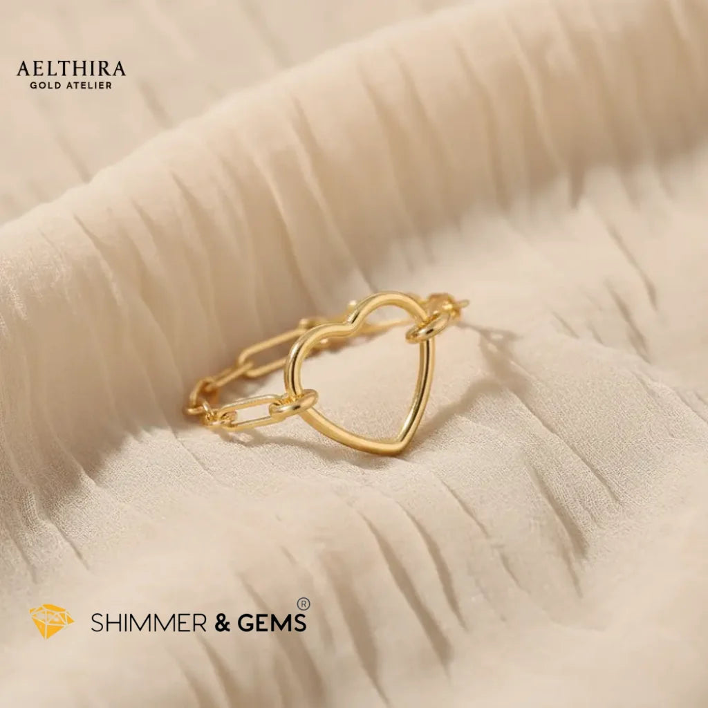 Heart Link 14K Gold Filled Ring Ring