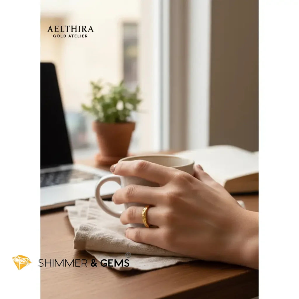 Intricate Pattern Adjustable 14K Gold Filled Ring (1.5x3mm) Adjustable size Ring