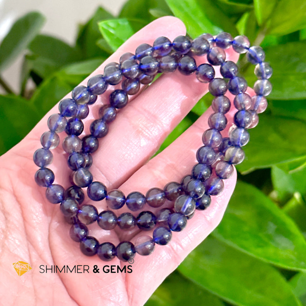 Iolite Bracelet (Madagascar) AAAAA Grade 5.5-6mm