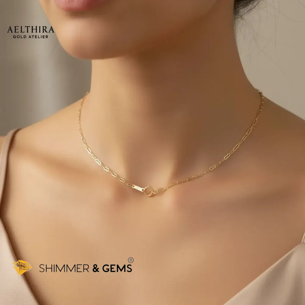 Italian Krinkle 14K Gold Filled Necklace Chain (1.5mm) 18” Necklace