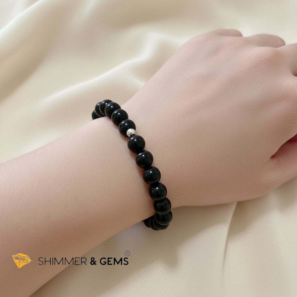 Jet 8mm Bracelet (Anti-black arts)