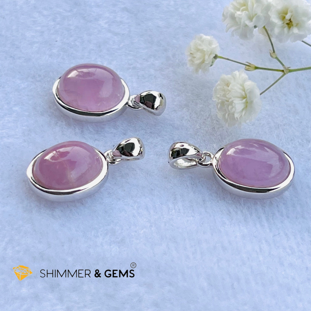 Kunzite Oval Pendant 8X10Mm Charms & Pendants