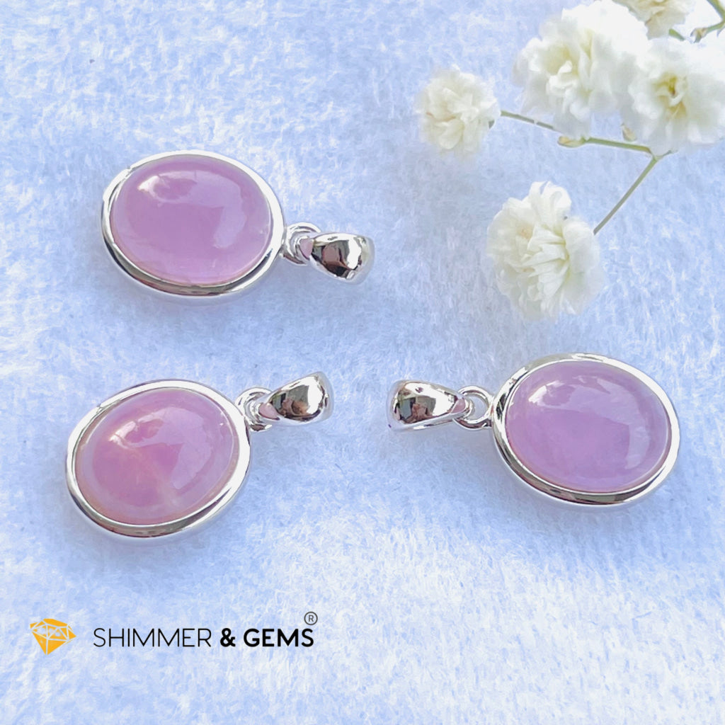 Kunzite Oval Pendant 8X10Mm Charms & Pendants