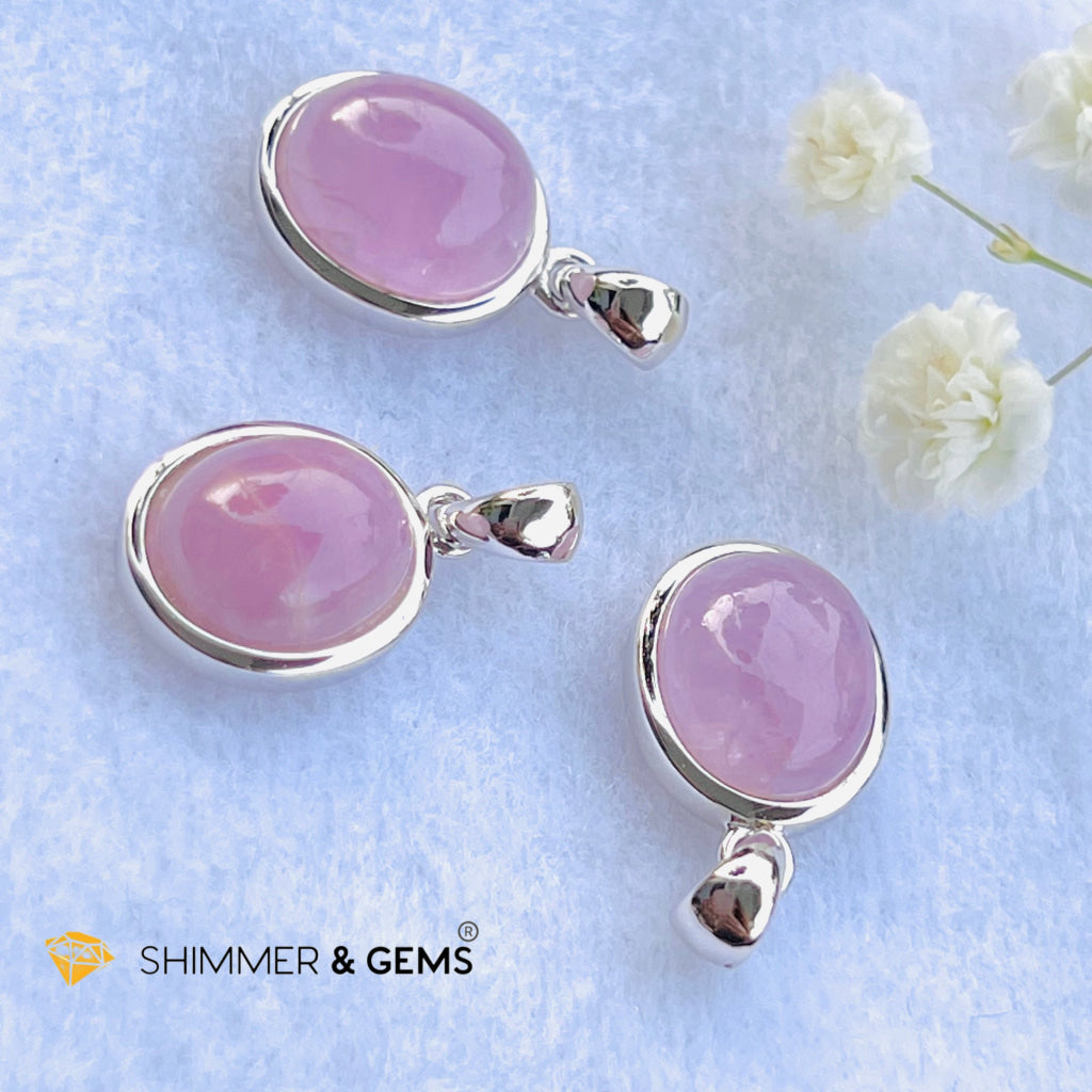 Kunzite Oval Pendant 8X10Mm Charms & Pendants