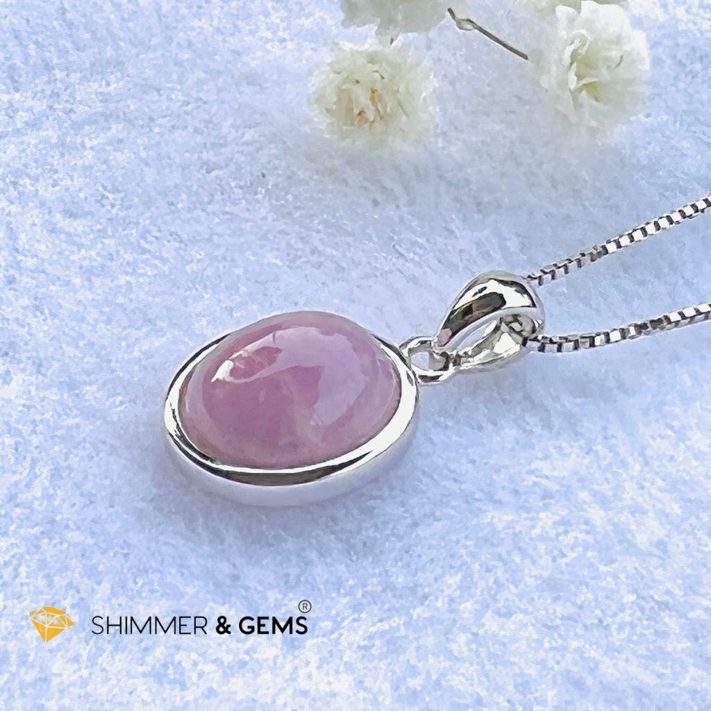 Kunzite Oval Pendant 8X10Mm Charms & Pendants