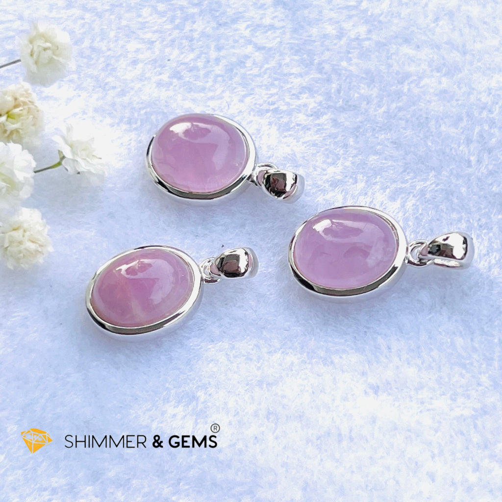 Kunzite Oval Pendant 8X10Mm Charms & Pendants