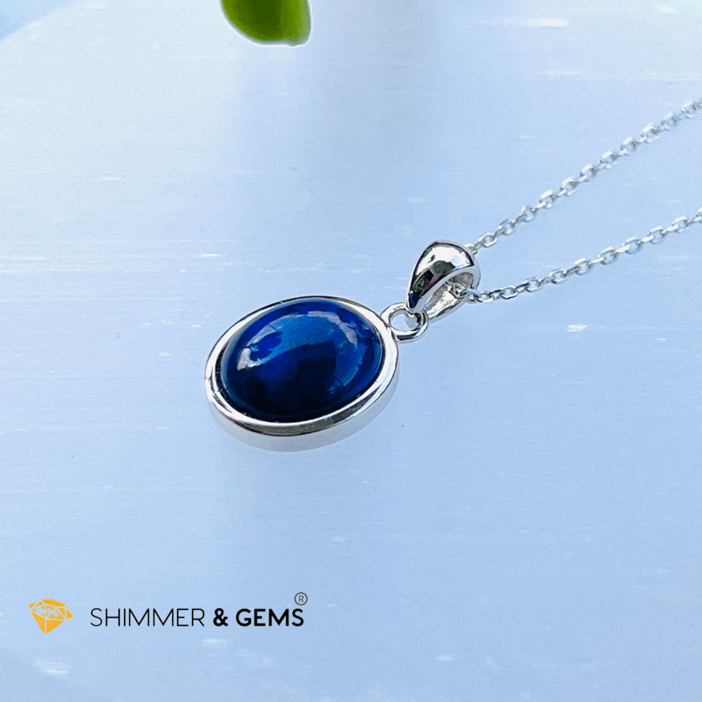 Lapis Lazuli Oval Pendant 8X10Mm Charms & Pendants