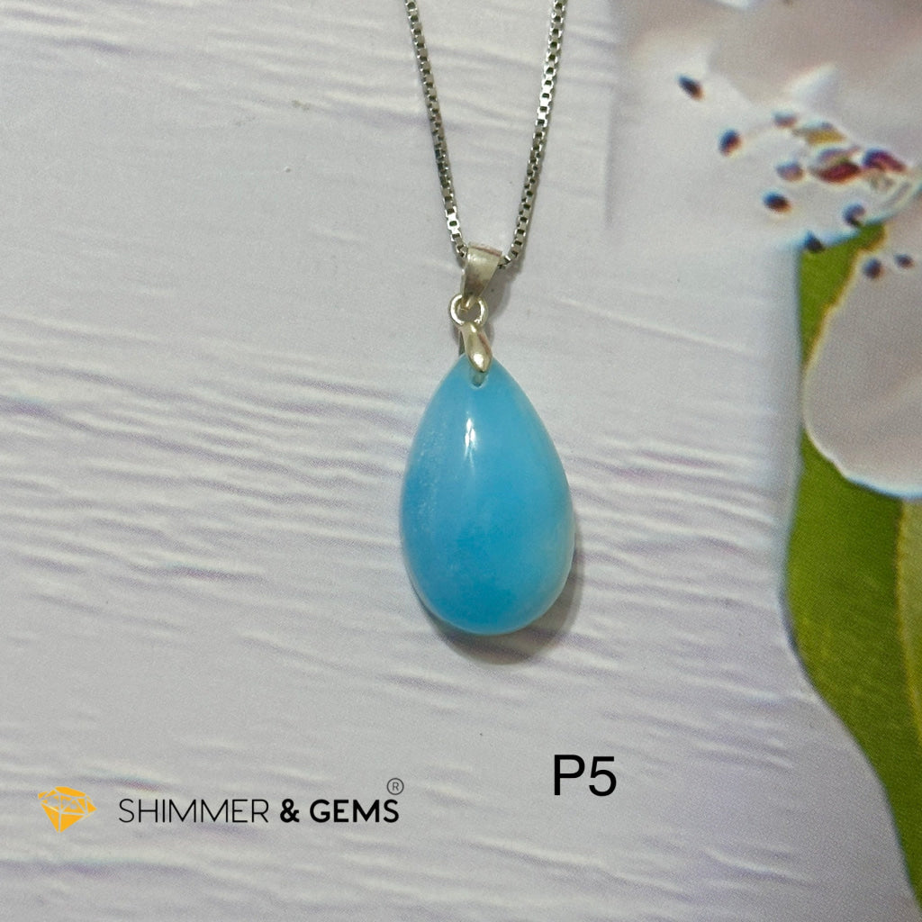 Larimar 925 Silver Pendant