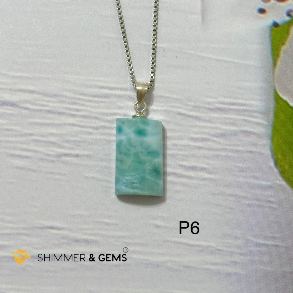 Larimar 925 Silver Pendant