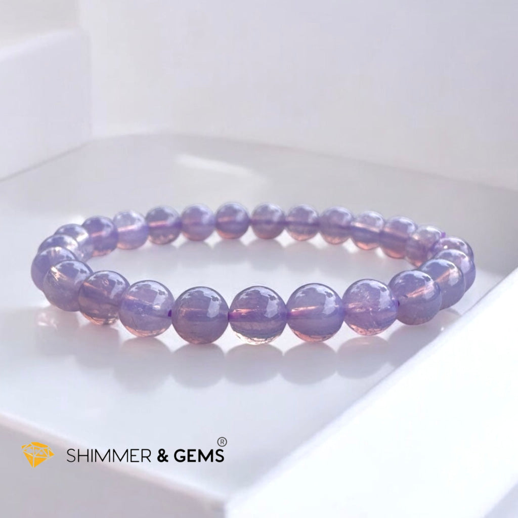 Lavender Moon Quartz Premium AAAA Grade 7mm (Brazil) Very Rare, Premium